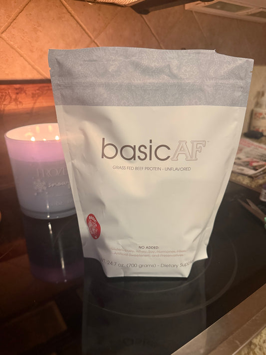 Basic AF -Grass-fed Beef Protein  30 serving bag